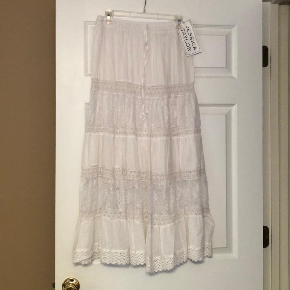 Floor length flare skirt